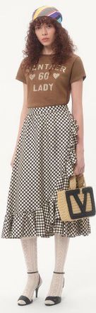 Valentino T-Shirt In Cotone Donna NOCCIOLA L