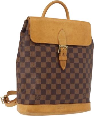 Louis Vuitton Arlequin Backpack Damier Brown Canvas Backpack Bag (Pre-Owned)