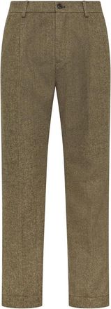 Cruna Belleville Broek - Heren - Straight fit broeken - Bruin - M - Katoen - Broeken