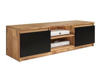 Mirjan24 Mobilier1 - Mueble Tv Sarasota 139, Roble Wotan + Grafito, N&uacute;mero De Puertas: 0, N&uacute;mero De Cajones: 0, 120x36x38cm, Led