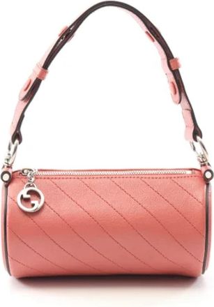 Gucci Pre-owned Leather gucci-bags - Dames - Vintage Handtas - Roze - ONE Size - Leer - Vintage
