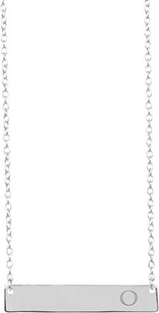 Sterling Forever Sterling Silver Bar Initial Necklace