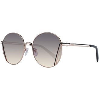 Emilio Pucci Ronde Zonnebril Roze Gouden Frame