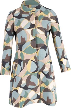 Marni Patterned Coat in Multicolor Wool