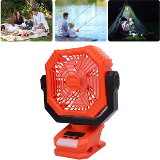 Infinite Ventilador Port&aacute;til Para Camping Con Luz, Bater&iacute;a De 8000 Mah, Gancho Para Colgar En Tiendas De Campa&ntilde;a, Actividades Al Aire Libre, Pesca, Picnics Y C