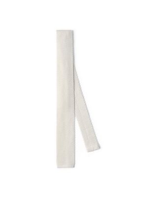 Brunello Cucinelli Knit necktie in White at Nordstrom