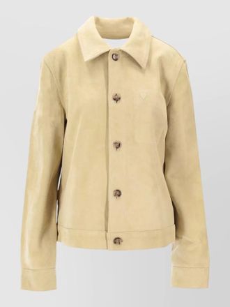 Ami leather jacket ami de coeur buttons