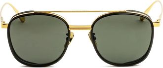 Linda Farrow Occhiali da sole squadrati - Oro