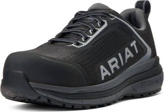 Ariat Womens Comp-Toe Outpace Work Athletic Shoe In Black