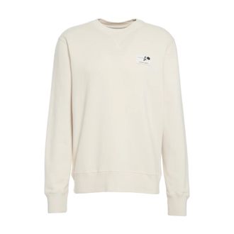 Golden Goose Sweatshirts, male, Beige, Size: S Classic Beige Sweatshirt Aw25