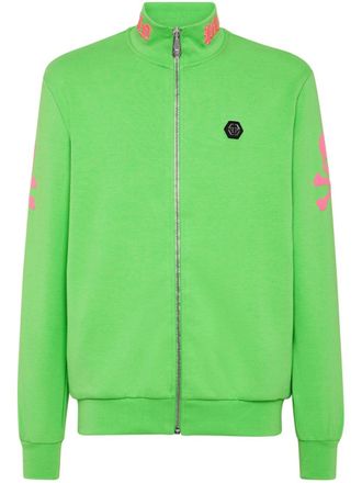 Philipp Plein Bomber con ricamo - Verde