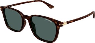 Montblanc MB0338S 002 Mens Sunglasses Tortoiseshell Size 52