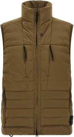 Stone Island Olive Green Quilted Vest