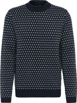 Stoic Heavy MerinoKnit MMXX.Norrbotten Sweater Merinopullover f&uuml;r Herren | blau