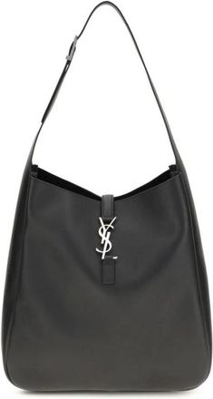 Saint Laurent Le 5 &agrave; 7 Hobo Bag - Dames - Schoudertassen - Zwart - ONE Size - Leer - Tassen