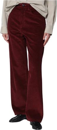 R&oacute;he Wijde broek - Dames - Broeken - Rood - Maat: S Katoen