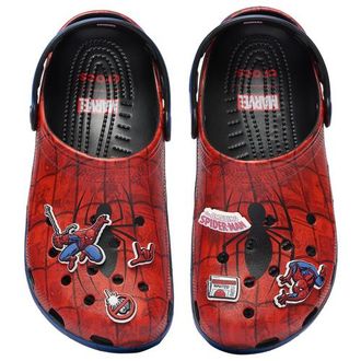 Crocs Mens Classic Clogs - Shoes Red/Blue/Multi Size 10.0