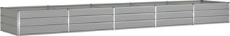 vidaXL Jardinera Gris Claro 480 X 100 X 45 Cm Acero Galvanizado Vidaxl
