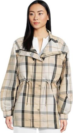 Barbour Barbour Suri Showerproof Jacket Womens Coat Safari Dress Tartan/Mist : 8, Nylon/Polyester