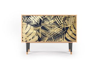 StoryZ Aparador azul y amarillo 3 cajones y 1 puerta L 115 cm