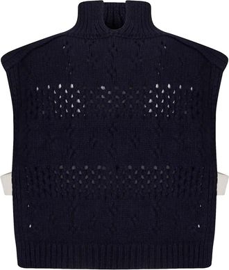 Sibel Saral Top a collo alto - Blu