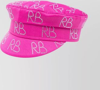 Ruslan Baginskiy crystal logo print baker boy hat