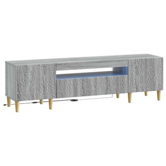 vidaXL Mueble De Tv Led Sonoma Gris Madera De Ingenier&iacute;a Vidaxl