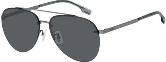 BOSS Boss 1537/F/SK Asian Fit 6LB/IR Mens Sunglasses Silver Size 62