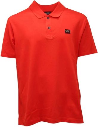 Paul & Shark Paul & Shark, Polo Shirts, male, Orange, Size: S Aragosta Polo Shirt