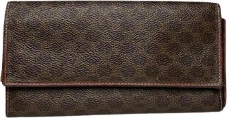 Celine Tweedehands leren portemonnees - Dames - Vintage Accessoires - Bruin - ONE Size - Vintage