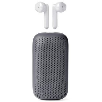 Lexon Auriculares Inal&aacute;mbricos Bluetooth Lexon Speakerbuds Con Altavoz, Color Gris/gris La127g