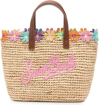 MC2 Saint Barth Handbag Flowers Trim Mini Tote