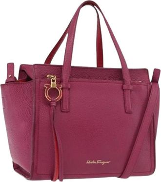 Ferragamo Pre-owned Handbags, female, Purple, Size: ONE SIZE Pre-owned Hand Bag