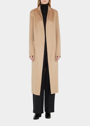Adam Lippes Zibelline Open-Front Cashmere Midi Coat