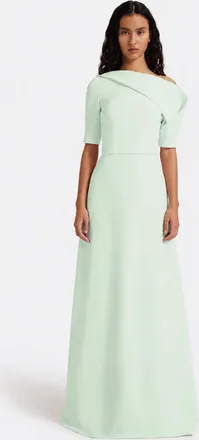 SAFiYAA Stephanie Long Dress In Sea Glass