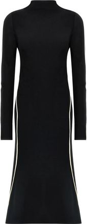 Sportmax Operoso Midi Jurk - Dames - Casual kleedjes - Zwart - S - Polyester - Kleedjes