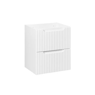 Petits Meubles Mueble bajo lavabo 2 cajones estratificado Blanco