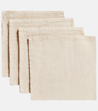 ONCE MILANO Set of 4 linen napkins