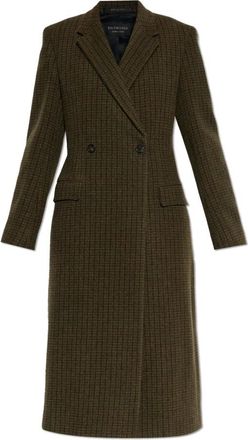 Balenciaga Jassen, Dames, Groen, XS, Wol, Standard Jas
