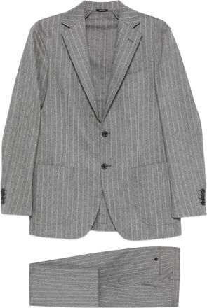 Sartorio Napoli Gestreepte blazer - Grijs