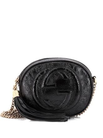 Gucci Soho Chain Bag Patent Mini crossbody bag - Zwart