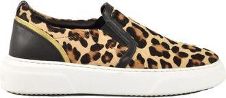A.Testoni Leren Schoenen - Rubberen Zool - Dames - Sneakers - Veelkleurig - 35 EU - Leer - Schoenen