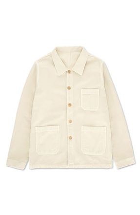 Fortela Fergus Moleskin Work Jacket in Cream at Nordstrom, Size 54 Eu