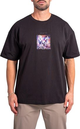 Maceoo Ascension Better Appliqu&eacute; Cotton Graphic T-Shirt in Black at Nordstrom, Size 5