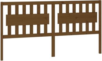 vidaXL Bed Headboard Honey Brown 185.5x4x100 cm Solid Wood Pine vidaXL