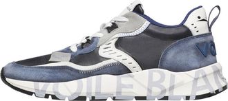 Voile Blanche Club 01 Sneakers - Heren - Sneakers - Blauw - 42 EU - Katoen - Schoenen