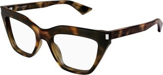 Saint Laurent Donker Havana Brillenmontuur SL 760 - Dames - Brillen - Bruin - 54 MM - Accessoires