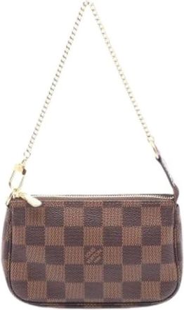 Louis Vuitton Pre-owned Clutches, female, Brown, Size: ONE SIZE Pre-owned Canvas Clutch