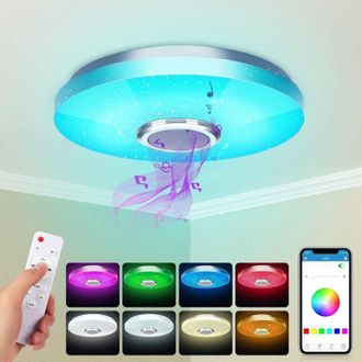 OEM L&aacute;mpara De Techo Led De 36 W Con Altavoz Bluetooth, Inteligente Con Control Remoto Y Control Por Aplicaci&oacute;n, Cambio De Color, Ajustable Para Dormitori