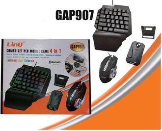 Trade Shop Trade Shop - Kit Combo 4in1 Set Per Mobile Game Accessori Gioco Per Smartphone Bluetooth Gap907
